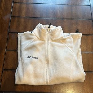 white columbia zip up jacket. no stains or rips!
